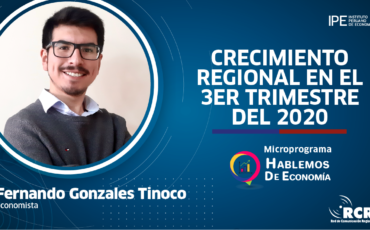 crecimiento regional, economía, Perú, Fernando gonzales