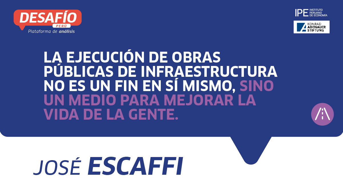 infraestructura, Perú, políticas públicas, inversión pública, escaffi