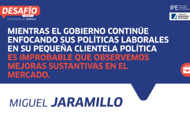 mercado laboral, miguel Jaramillo, informalidad, precariedad, trabajo, desafío Perú