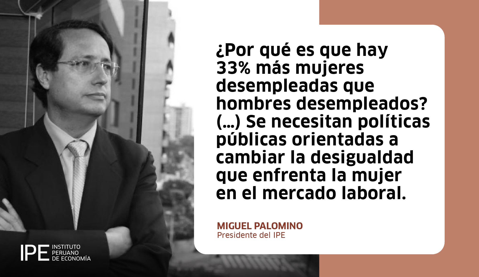 mujer, brecha salarial, brecha de género, Miguel Palomino, perú