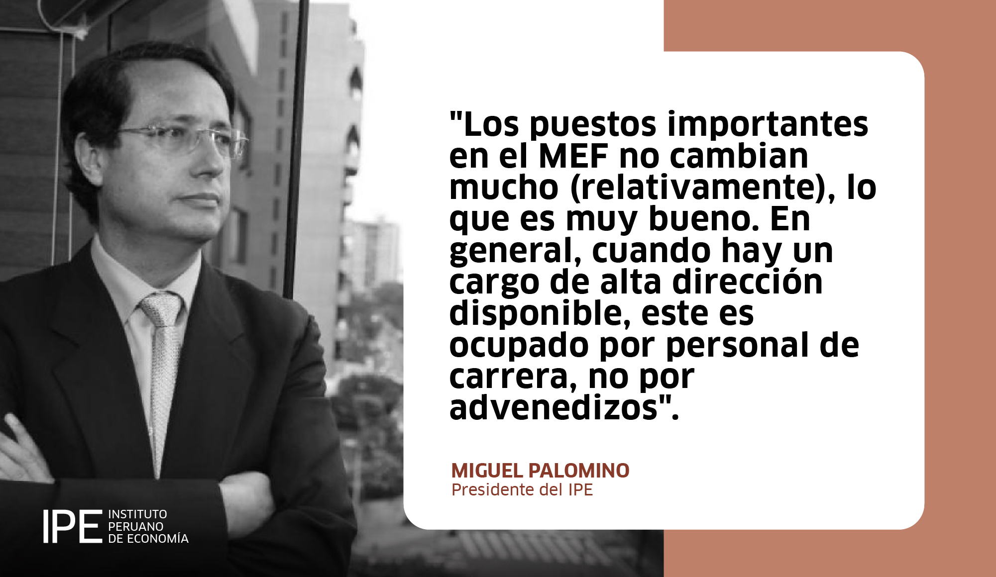 MEF, Institucionalidad, Miguel Palomino