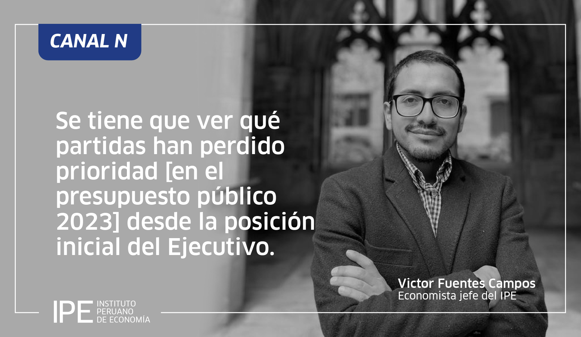 Presupuesto público, Víctor Fuentes