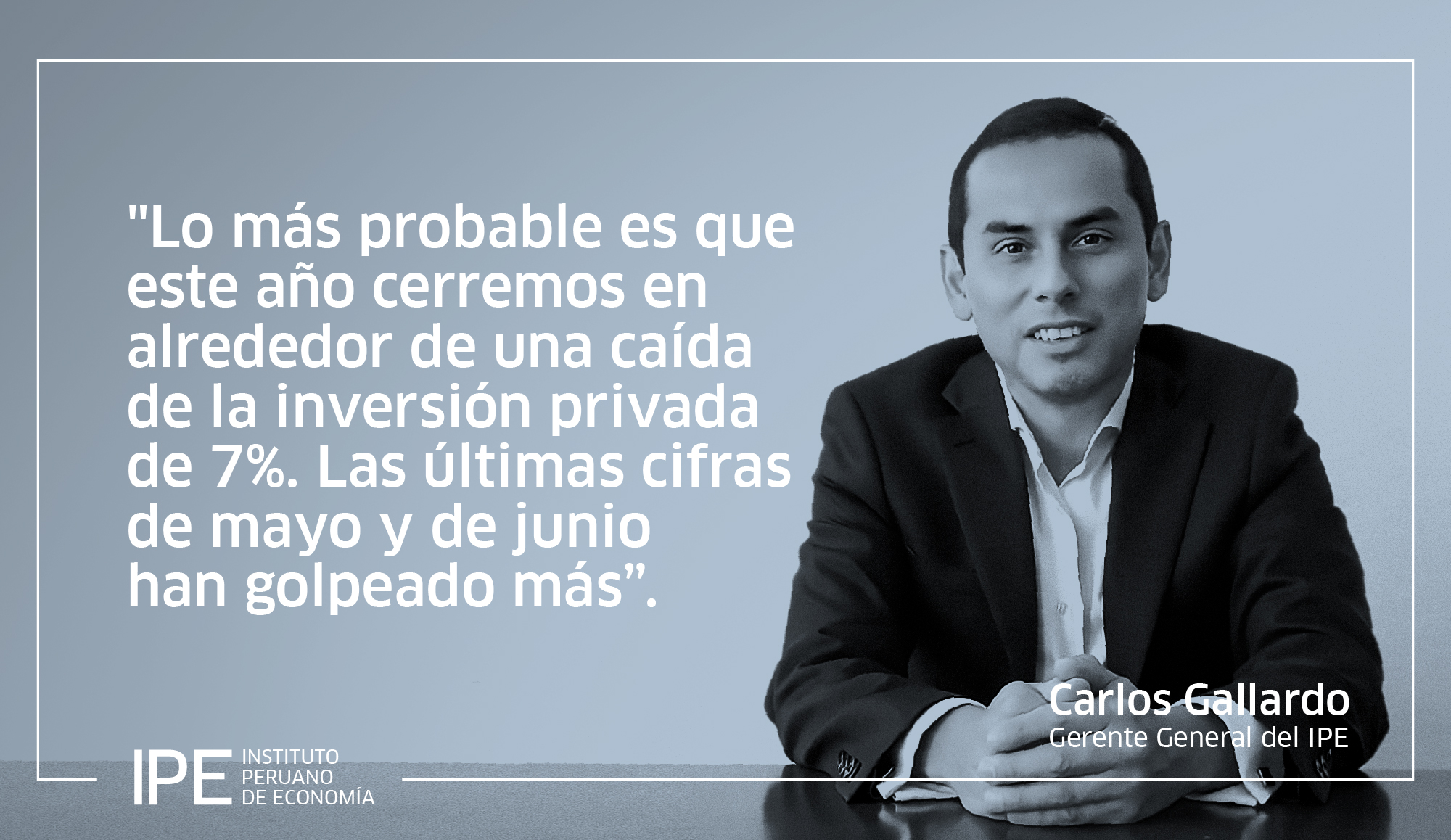 recesión técnica, Carlos Gallardo Torres, entrevista, economía peruana, pbi